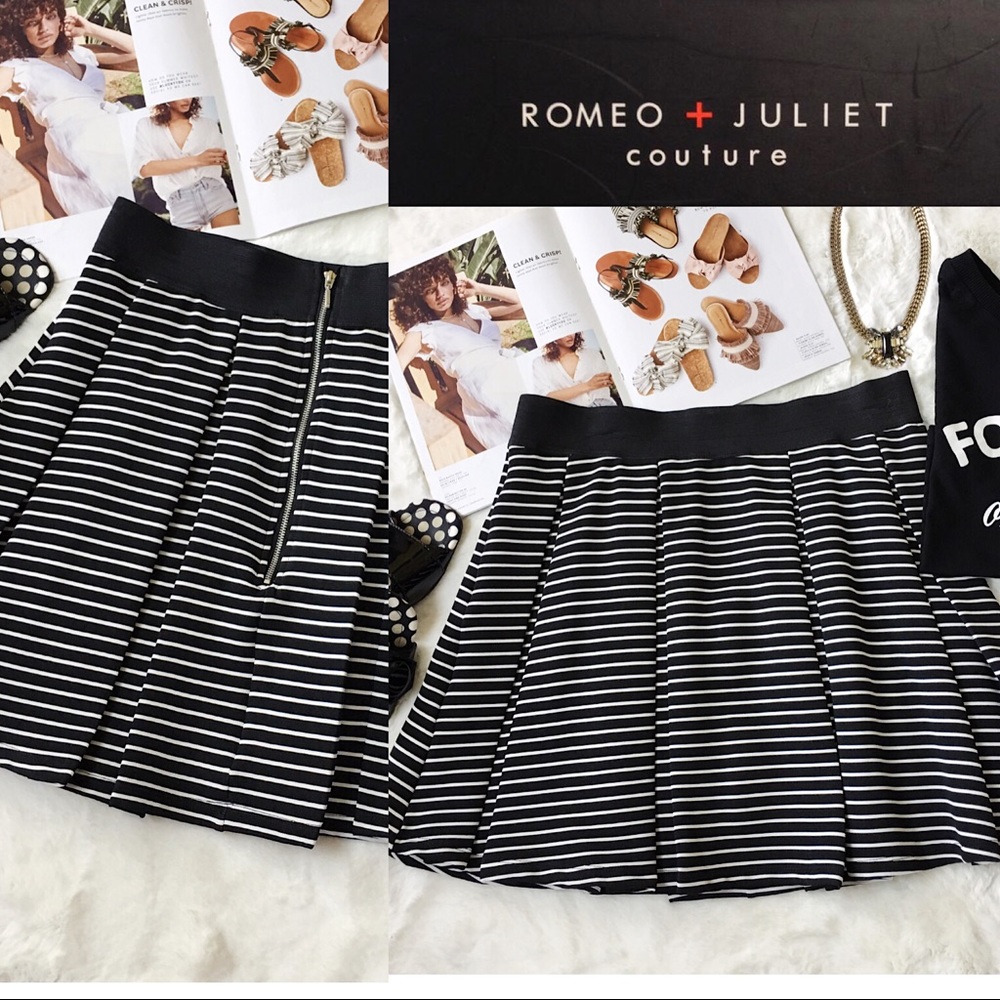 🌸Romeo +Juliet Couture 🌸 Black&White Mini Skirt